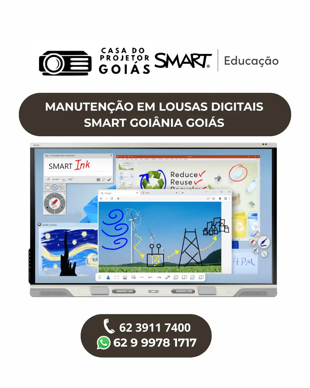 MANUTENÇÃO EM LOUSAS DIGITAIS SMART GOIÂNIA GOIÁS